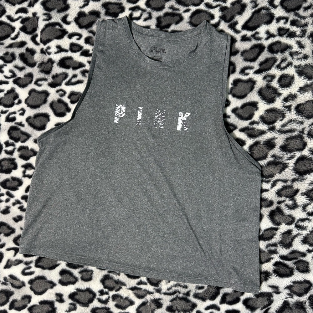 PINK Victoria's Secret Charcoal crop top